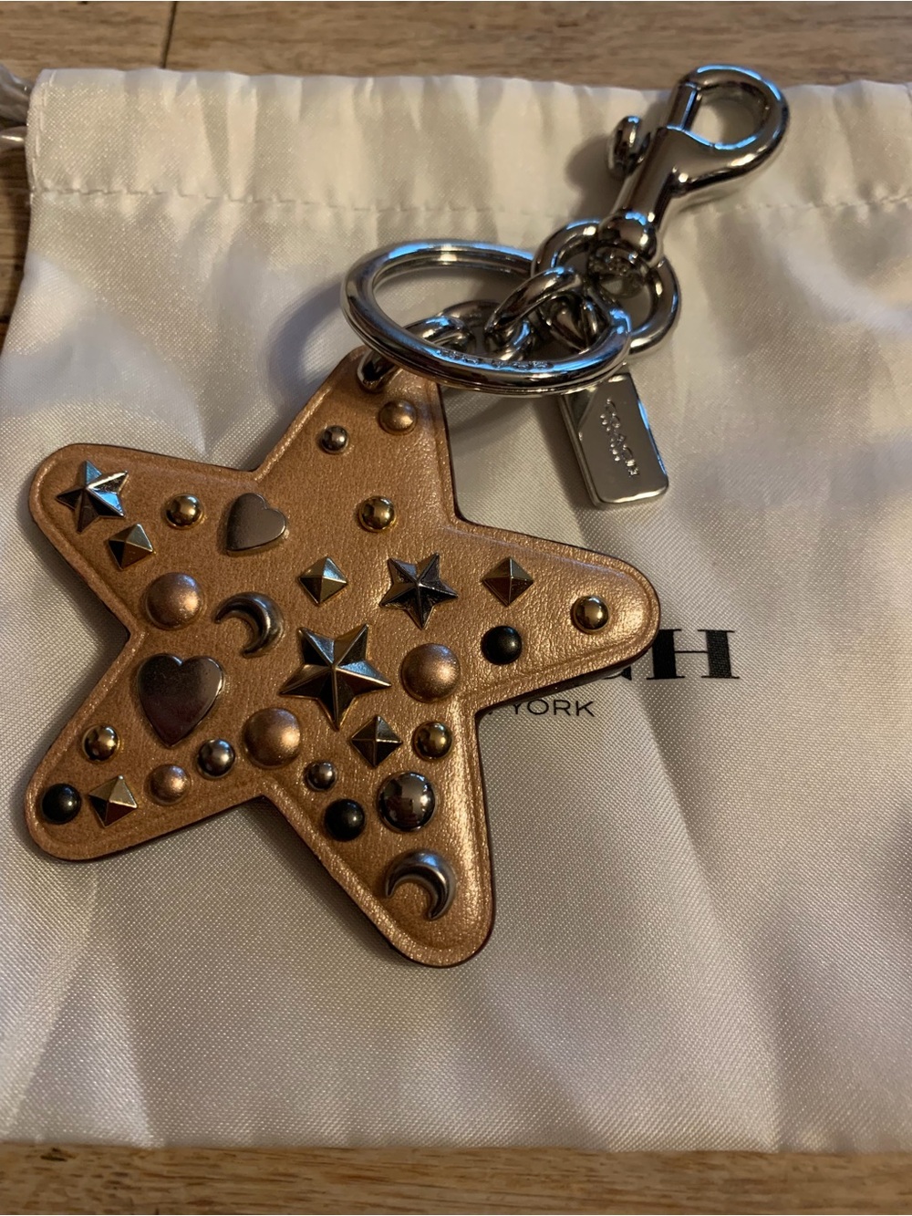 Coach Stardust Studs Star Bag Charm